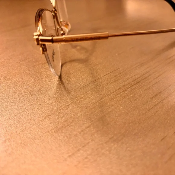 Versace Women's Glasses with Gold Frame and Black Temples - Picture 3 of 3